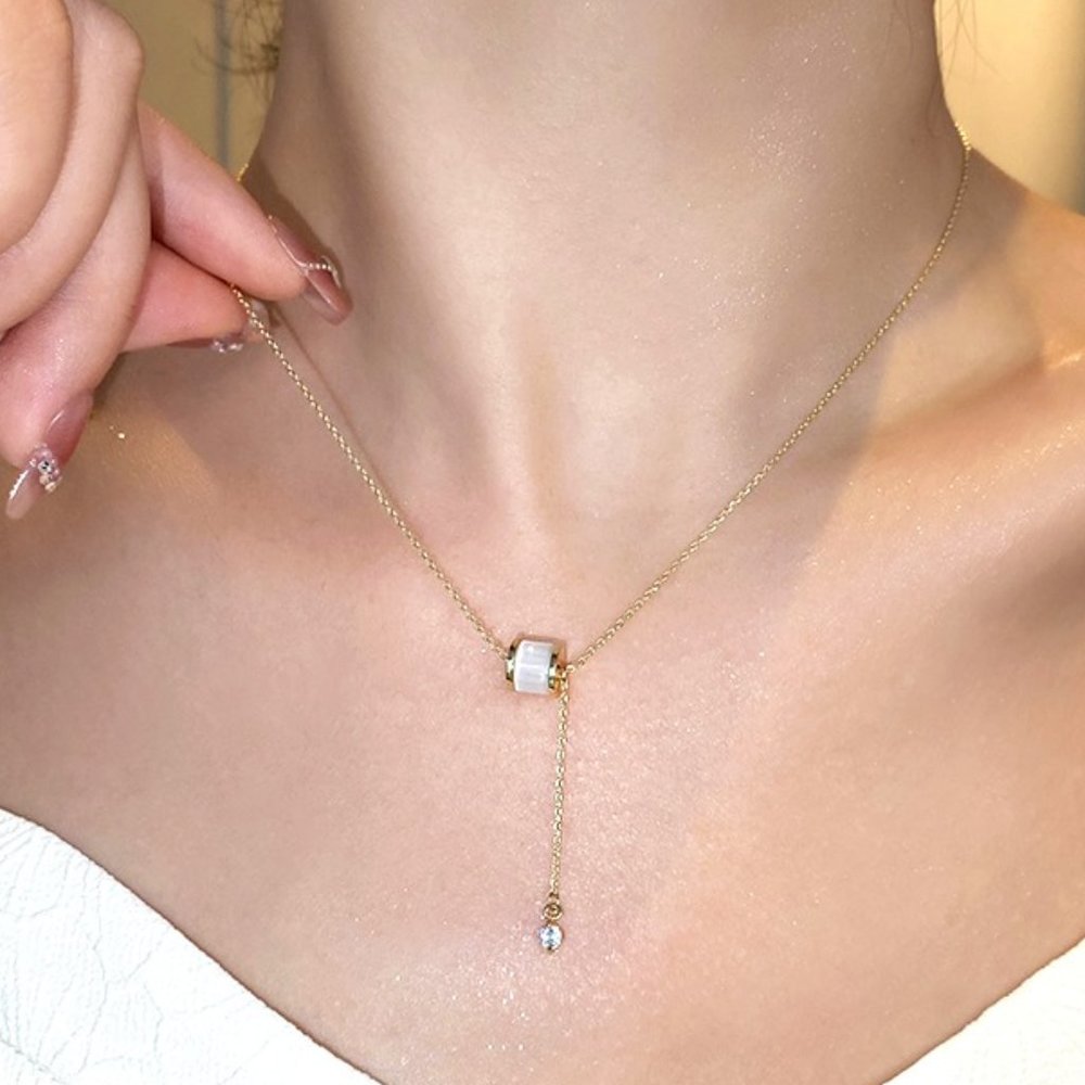 GOLICC White Small Waist Necklace